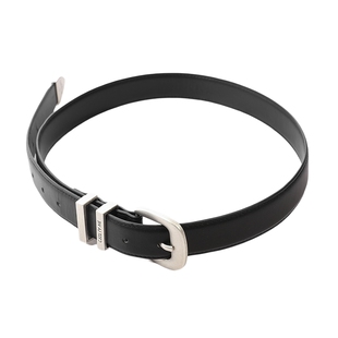 D63女装25春季新品腰带马蹄弧形金属扣皮革可调节简约设计感皮带