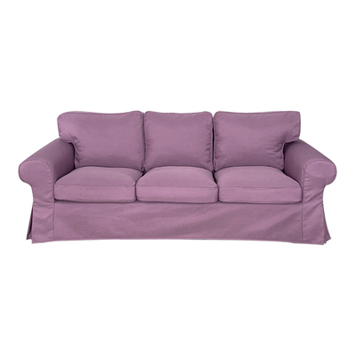 爱克托三人粗亚麻全包沙发套