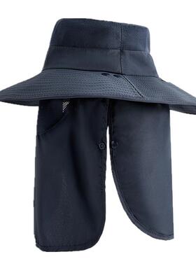 夏季大檐遮阳帽男防晒户外渔夫帽