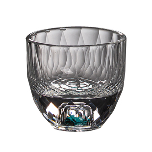 容山堂水晶玻璃白酒杯小酒杯轻奢高档家用一两白酒酒具酒盅子弹杯