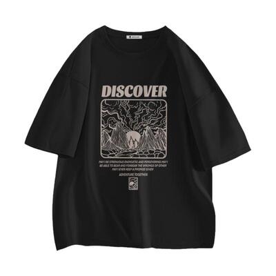 真维斯Z黑色短袖t恤男夏季纯棉