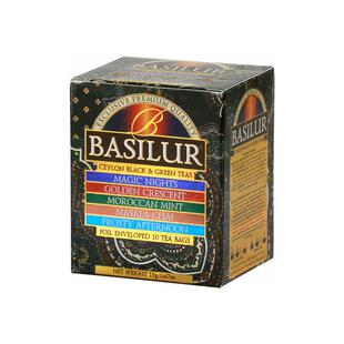 basilur橘子草莓冷泡茶 斯里兰卡进口 果味袋泡红茶包10袋尝鲜