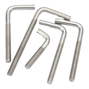 7字型不锈钢304螺丝直角螺钉 L型螺杆七字地脚螺栓M4M5M6M8M10M12