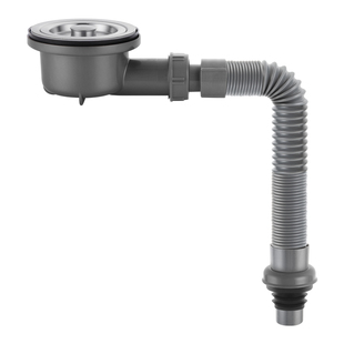 厨房洗菜盆下水管配件水槽下水器洗碗池高位侧排省空间排水管套装