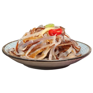 温州特产即食凉拌正宗海蜇丝野生海蜇头海蜇皮商用 500克(带配料)