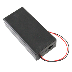 带开关18650电池盒2节  7.4v锂电池 带盖电池盒  diy套件 2节串联