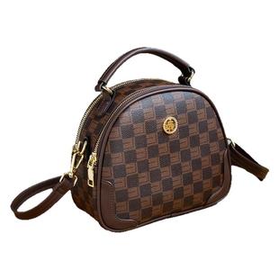 今年流行包包2026新款秋冬时尚女包手提斜挎包气质软皮多层小圆包