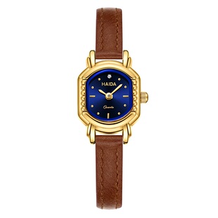haida海达豪力高级感宝石花手表时尚百搭皮带女手表