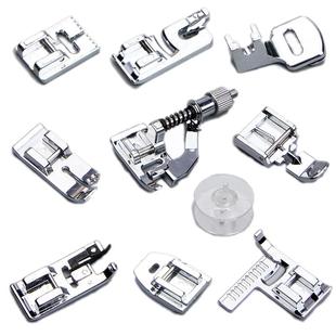 家用多功能缝纫机工具单卖卷边压脚锁边隐形拉链包边塑料打褶配件