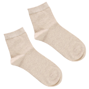 6双浪莎女棉袜秋冬加中厚款女士全棉运动袜100%纯棉袜子女中筒袜