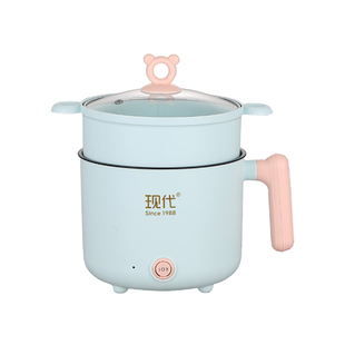 2026新款现代宿舍家用一人食小火锅多功能一体不锈钢小型电煮锅