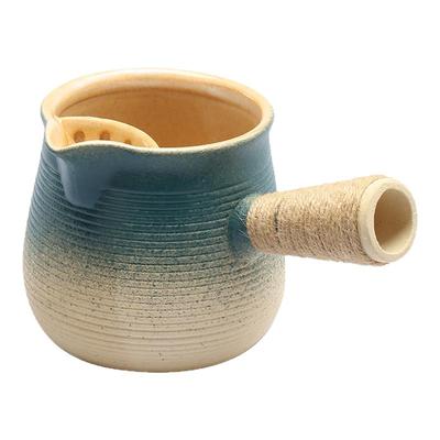 围炉煮茶壶陶瓷罐罐烤奶茶壶家用户外渐变侧把壶可明火干烧煮茶器