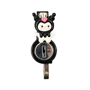 电动车头盔锁防盗固定挂钩可爱卡通摩托车电瓶车安全帽防盗锁通用