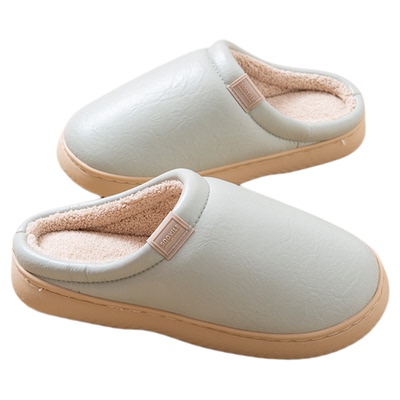 防水棉拖鞋女款加厚保暖厚底