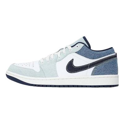 Nike耐克男鞋Jordan 1 AJ1白蓝色牛仔复古篮球鞋运动鞋IH0648-141