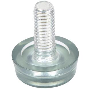 10个透明可调脚 家具脚垫 可调脚钉 桌椅垫脚 螺丝调整脚调节脚M8