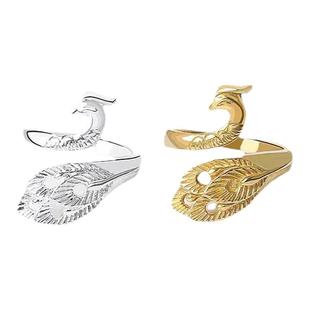 毛线钩针带线神器创意复古孔雀指环钩织指环开口编织工具diy手工