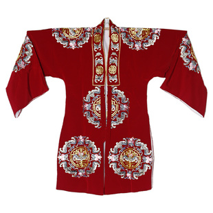 京剧员外对披戏曲老生老旦青衣舞台装土地公婆戏装男女团花员外衣