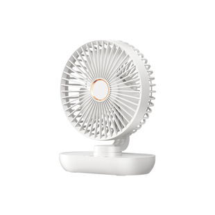 自动摇头桌面小风扇静音办公室桌上usb充电风扇小型宿舍学生床上家用大风力超长续航台式电扇台扇吹辅食便携