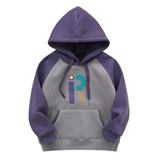 男童连帽卫衣春秋2025休闲秋冬童装中大童加绒上衣儿童冬装打底衫