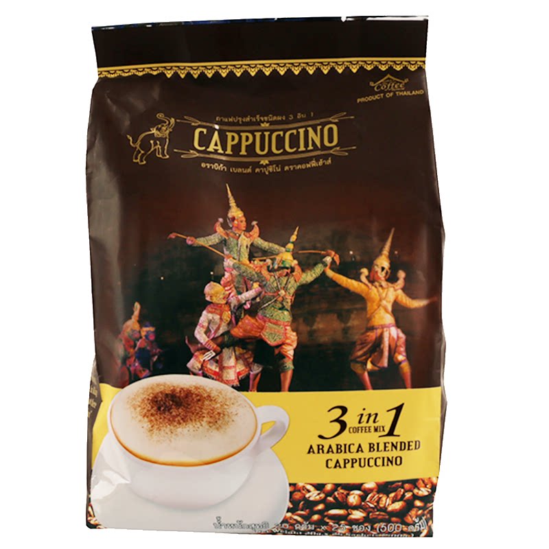 Kingpower泰国免税cappuccino咖啡屋卡布奇诺三合一速溶咖啡500g