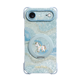 适用iPhoneair手机壳苹果air新款IPHONEAIR保护套AIR带挂绳17air磁吸支架ip背带斜挎iPhone女款新年本命年马