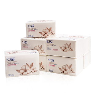 仁达抽纸大包实惠家用餐巾纸420张4层加厚柔韧可湿水两提16包包邮