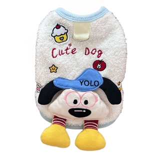 狗狗衣服秋冬新款加绒可爱蛋糕公仔绒衣泰迪比熊猫咪小型犬服装