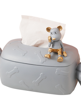 网红暴力熊纸巾盒客厅摆件