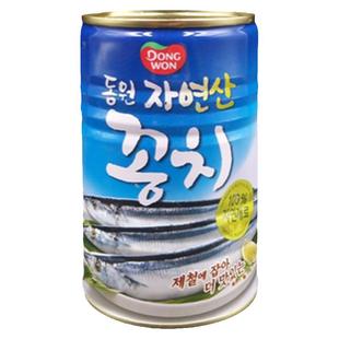 东远秋刀鱼罐头300g即食海鲜水产鱼罐头鱼肉豆腐泡菜汤用鱼肉罐头