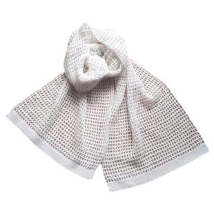 女人秀手工编织坊温柔细腻纯山羊绒材质三万三钩花围巾装饰保暖