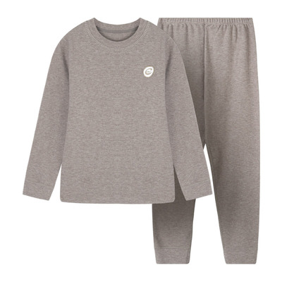 euv儿童保暖蚕丝德绒内衣套装