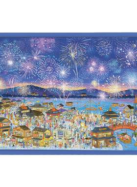 猫的天空之城2000片拼图花火夜游