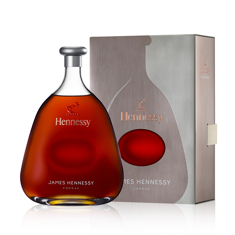 【官方直营】轩尼诗詹姆士干邑白兰地700ml礼盒进口洋酒正品官方