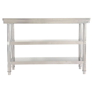 三层不锈钢工作台酒店厨房切菜桌操作台双层打荷打包台包装工作桌