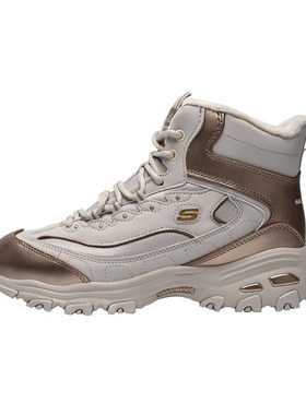Skechers斯凯奇老爹鞋女2026冬季新款休闲运动鞋加绒保暖高帮棉鞋