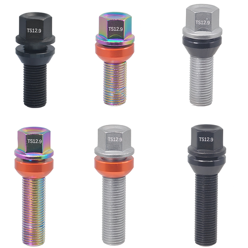 轮毂轮锻造钢强度12.9螺栓加长螺丝不掉色适用大众奥迪奔驰宝马