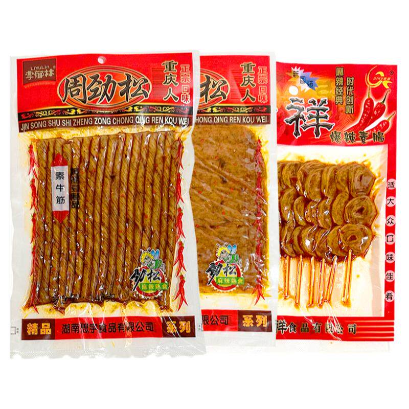 周劲松大辣片辣条麻辣香解馋零食