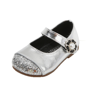 春秋季女宝宝鞋子1一2岁女宝小皮鞋软底防滑婴儿学步鞋小童公主鞋