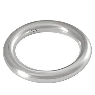 韩版S925纯银戒指闭口光面简约戒指细线条男女指环重工单圈