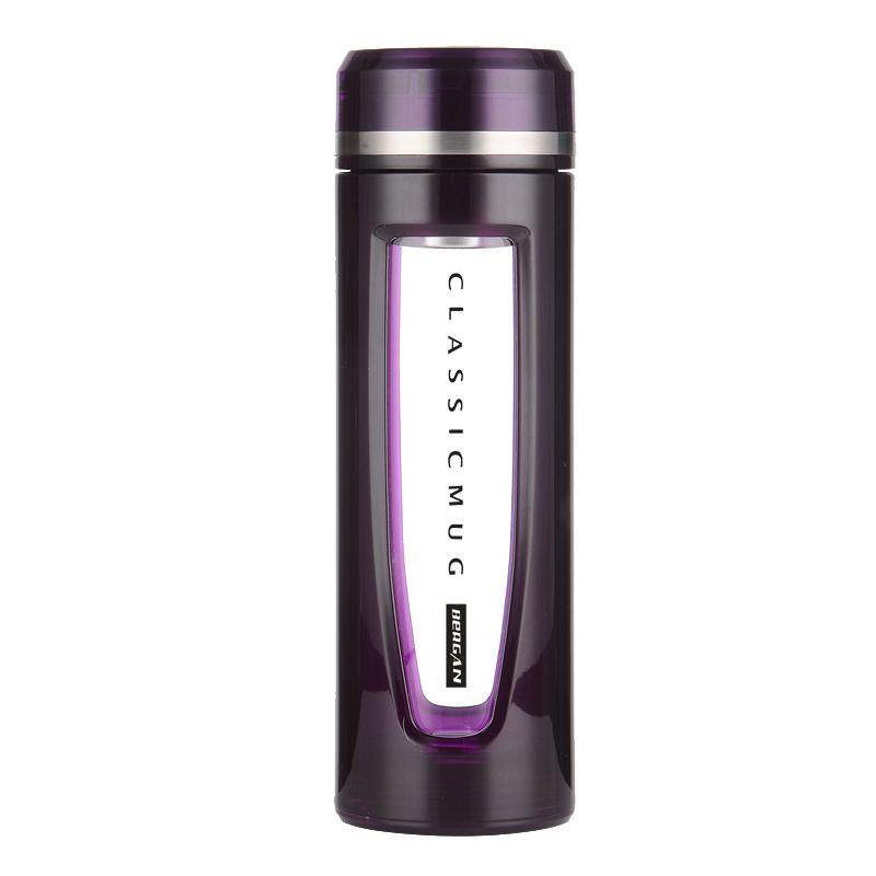 防摔玻璃杯泡茶茶水分离刻字便携