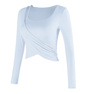 gogoyoga运动瑜伽服带胸垫秋冬新款专业训练普拉提上衣跑步健身服