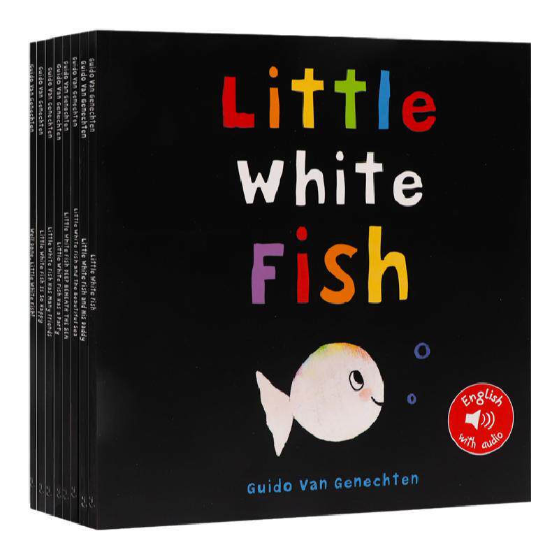 小白鱼系列8册 Little White Fish 英文原版绘本获奖绘本儿童英语启蒙海洋动物书图画故事书亲子阅读Guido Van Genechten0-3/3-6岁
