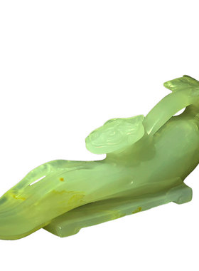 玉石人生如意摆件客厅玄关柜装饰