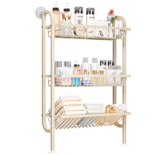 浴室置物架免打孔专用神器卫生间洗手台面一体家用吸盘壁挂式收纳