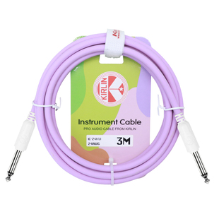 科林电吉他降噪连接线马卡龙色系民谣贝斯乐器电箱KIRLIN音频线