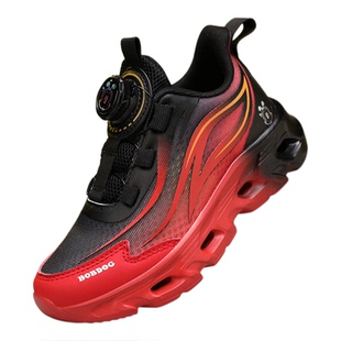 巴布豆儿童运动鞋新款春秋网面透气网鞋中大童男童鞋子跑步鞋男孩