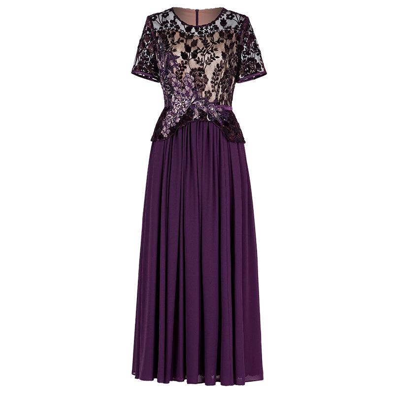 名兰世家妈妈婚宴礼服高端结婚晚装喜婆婆气质修身连衣裙原创设计