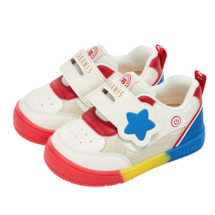 泰兰尼斯闪灯鞋男童学步鞋春秋新款软底防滑儿童鞋女宝宝发光鞋子