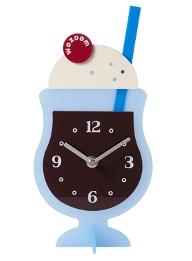 小众创意工位时钟摆件